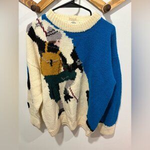 90s Wind River Mountain Climber Patterned Knitted Jumper